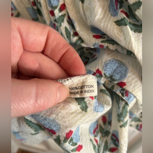 Sun Dried Laundry Block Pint v neck peplum 3/4 sleeve top - Picture 5 of 5